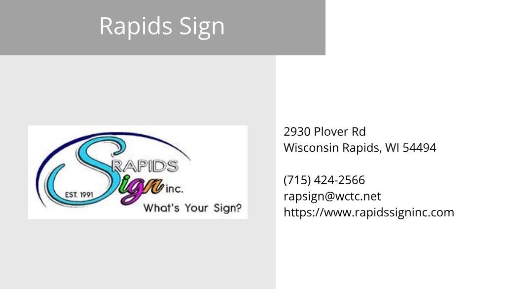 Rapids Sign